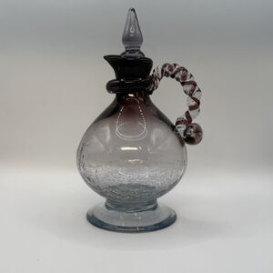 Japanese Ryukyu Glass Decanter Purple